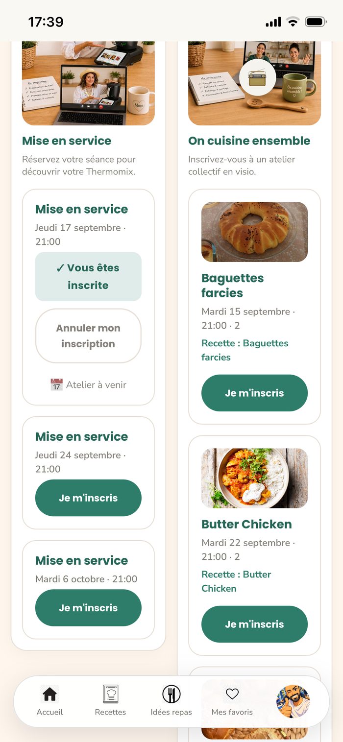 Ateliers et mise en service