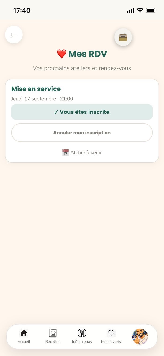 Vos rendez-vous